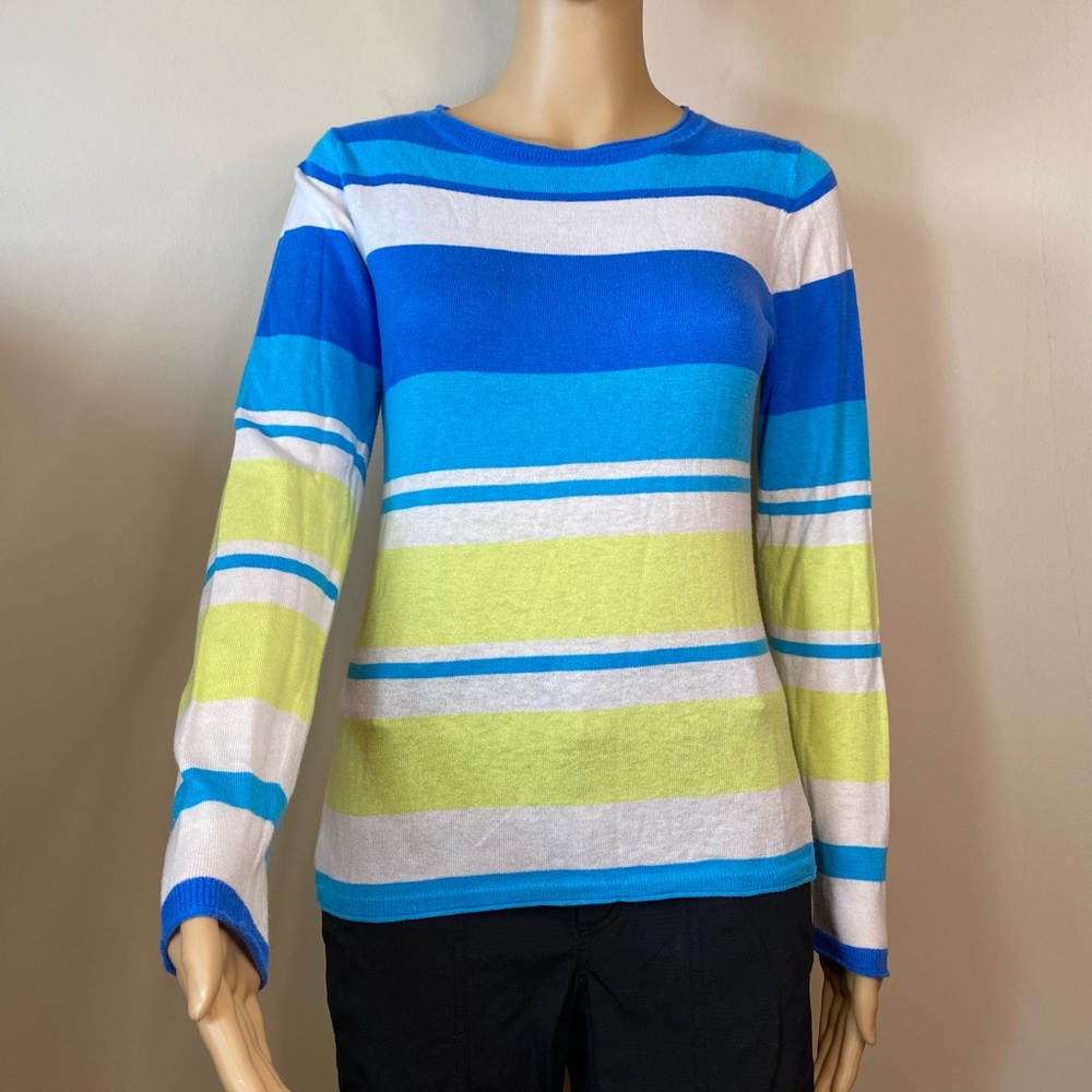 Title Nine Stripe Knit Sweater Size Small